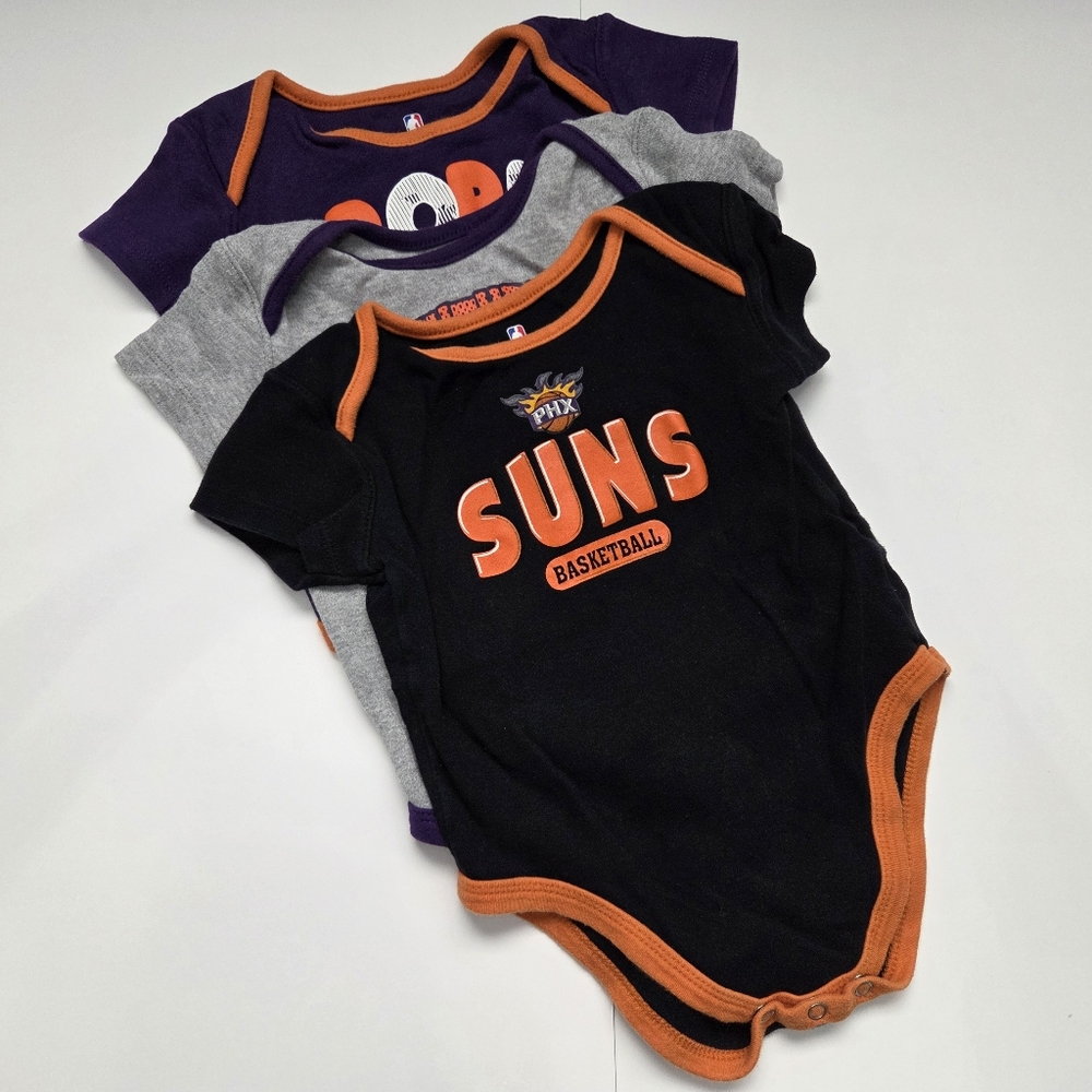 Phoenix Suns NBA Onesies-Lot Of 3-Size 24M